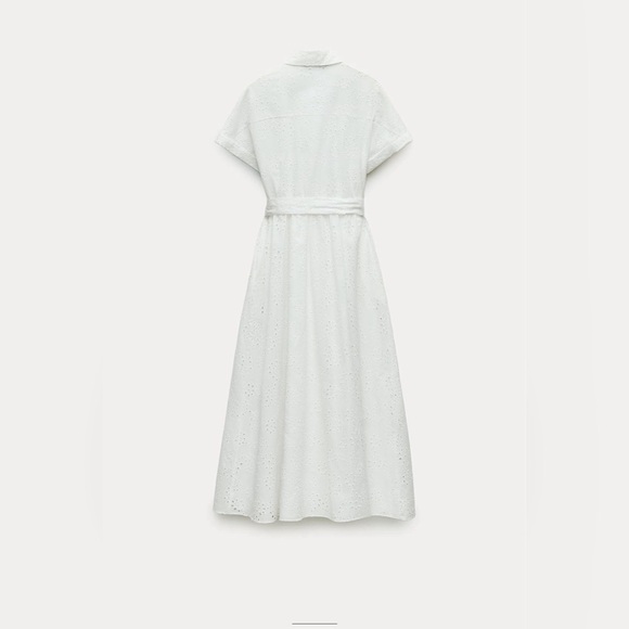 Zara Embroidered Eyelet Dress. New With Tags. - Picture 6 of 8